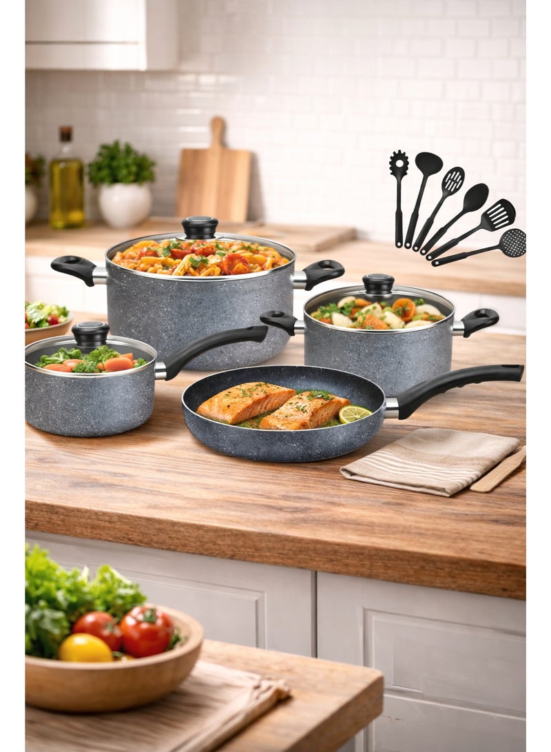 Extra 13-Piece Non-Stick Cookware Set – Durable & Practical Design for All Your Kitchen Needs - Image 3